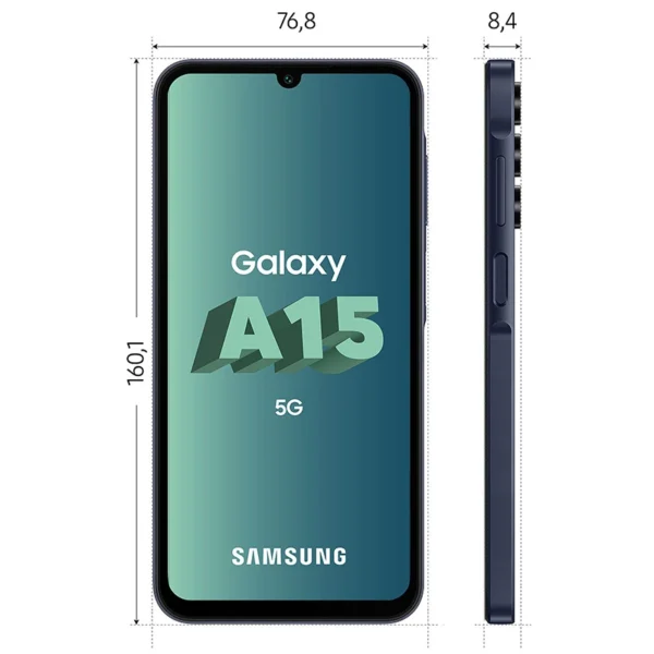 Samsung Galaxy A15 - Smartphone, 256 Go / RAM 8 Go, Écran Super AMOLED 6.5'' , Triple Caméra 64 MP – Image 3