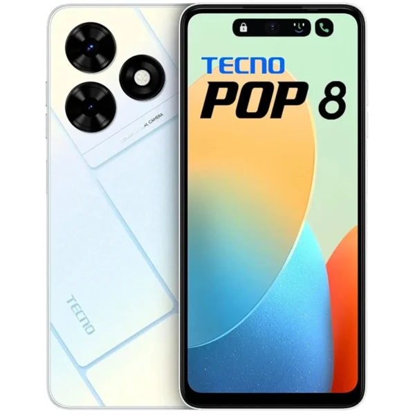 Tecno POP 8 - Smartphone, 64 Go / RAM 3 Go, Écran LCD IPS  HD+ 6,5", double caméra 8 MP – Image 2